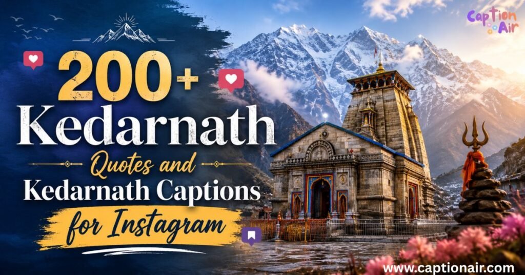 200+ Kedarnath Quotes and Kedarnath Captions for Instagram