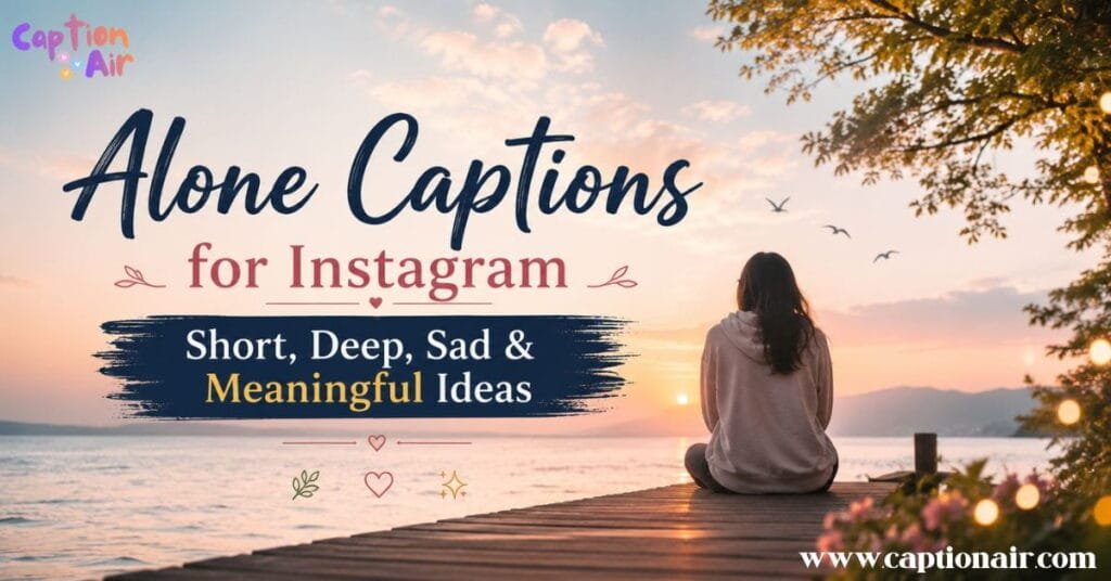 best alone captions for Instagram with quotes for boys and girls