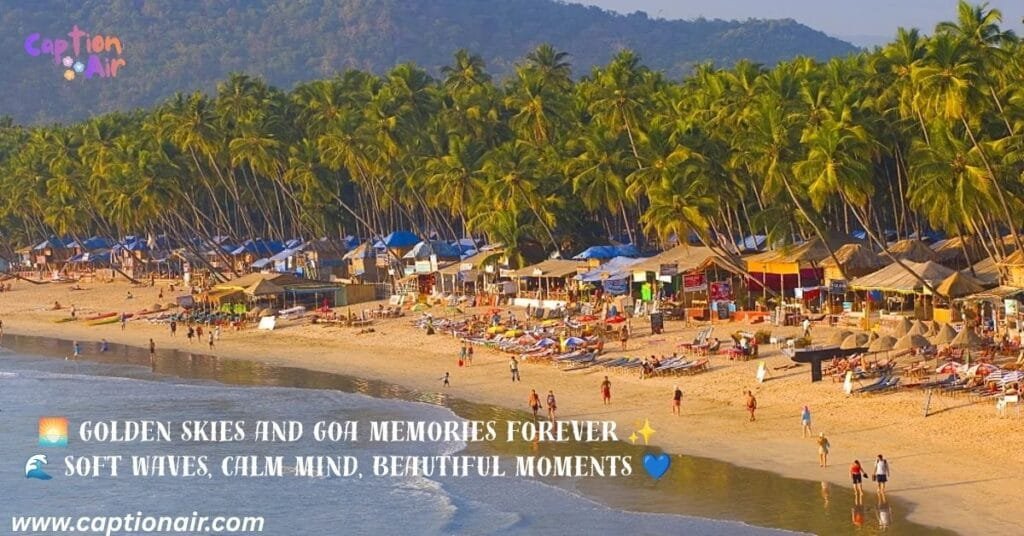 Goa captions for Instagram – aesthetic beach and sunset photo