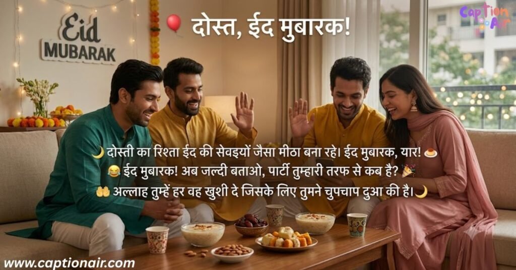 Eid Mubarak Wishes for Friends in Hindi