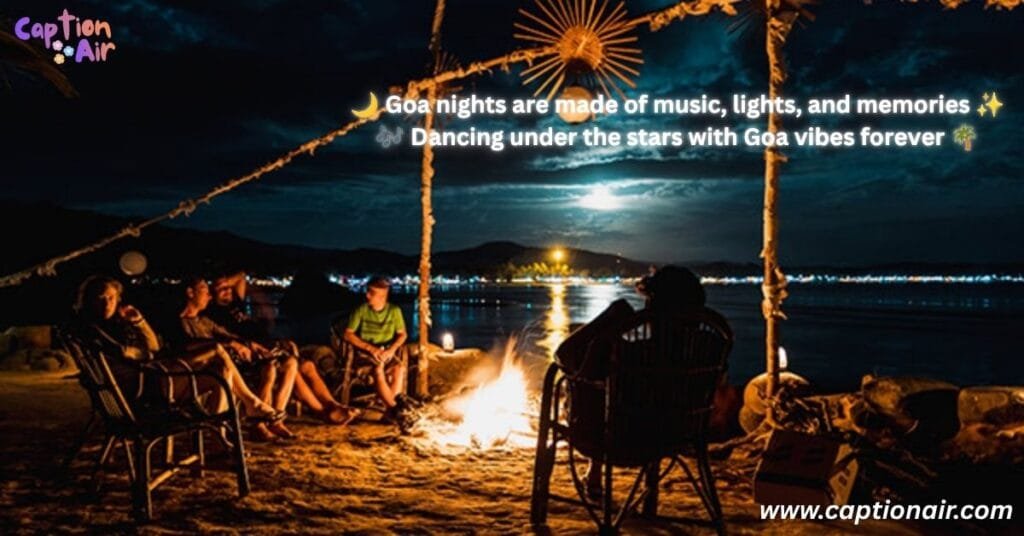 Goa captions for Instagram with beach sunset view