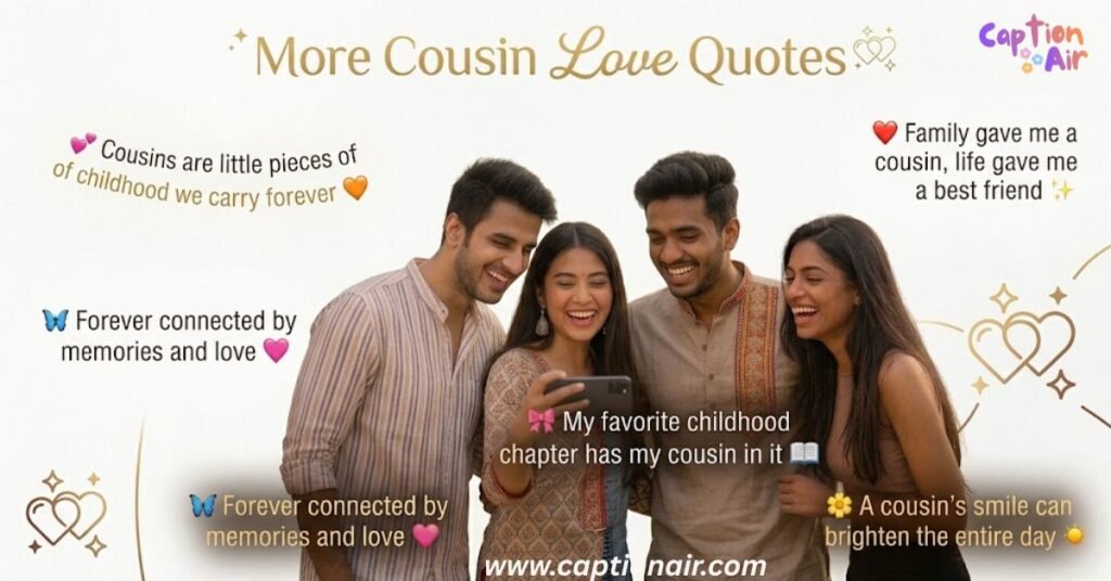 More Cousin Love Quotes for Instagram