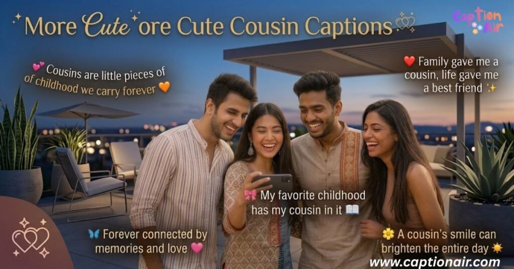 More Cute Cousin Captions