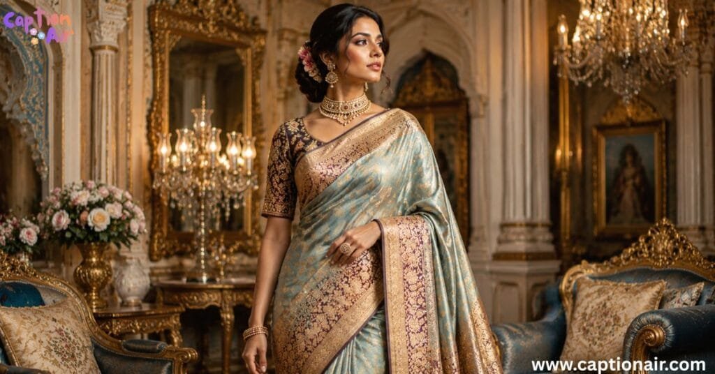 Royal Saree Caption in Marathi