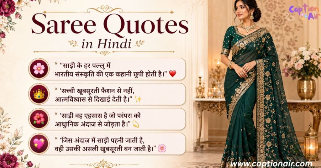 Saree Quotes in Hindi