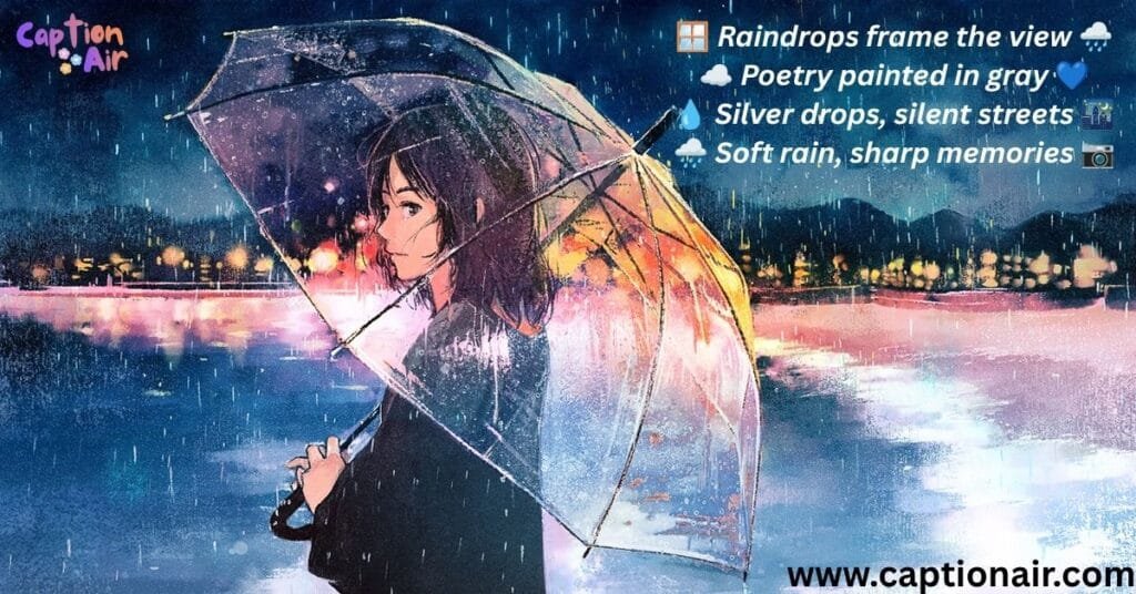 Short Aesthetic Rain Captions
