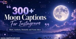 300+ Moon Captions For Instagram: Short, Aesthetic, Romantic and Funny Ideas