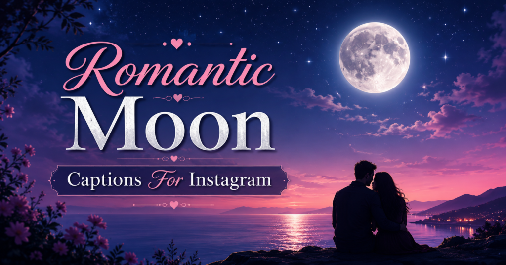 Romantic Moon Captions For Instagram