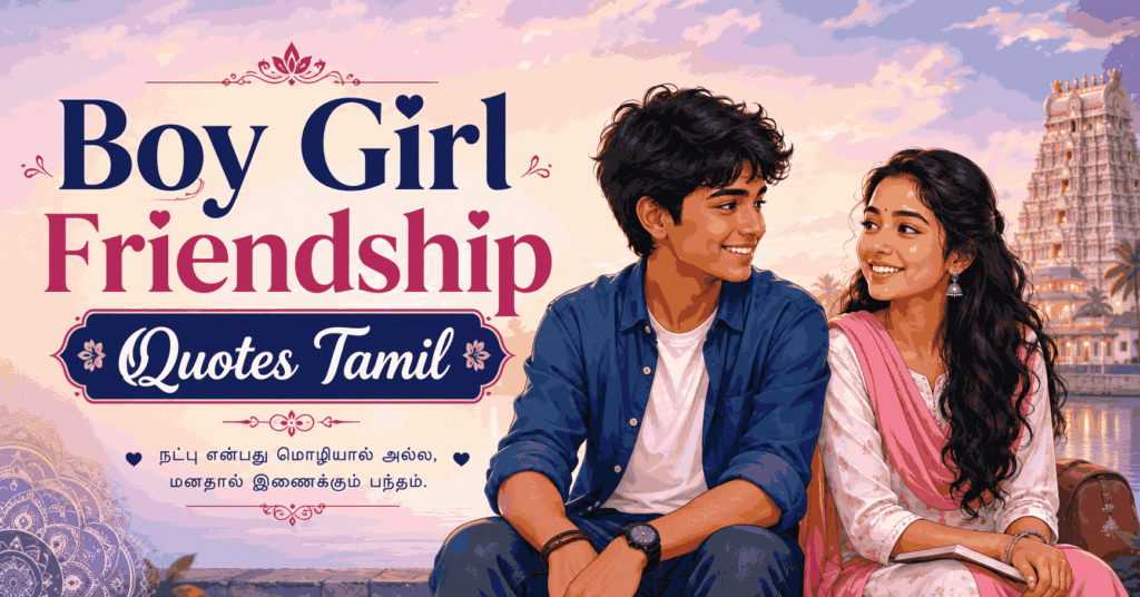 Boy Girl Friendship Quotes Tamil