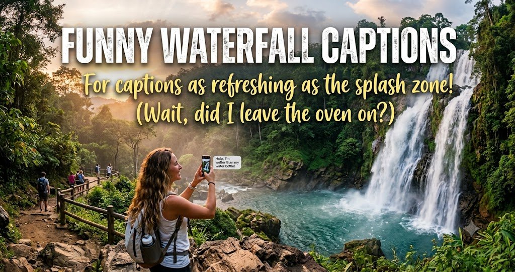 Funny Waterfall Captions
