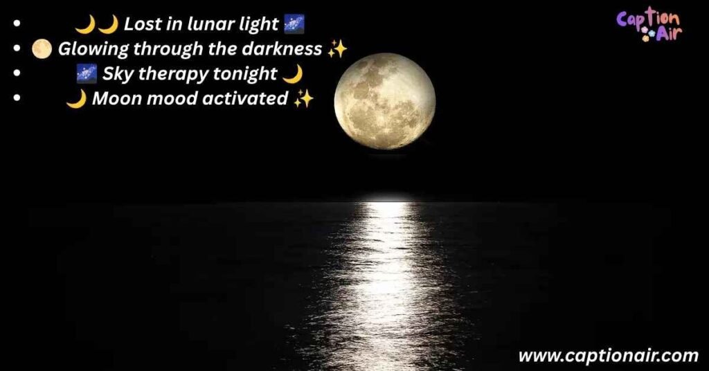 Short Moon Captions for Instagram
